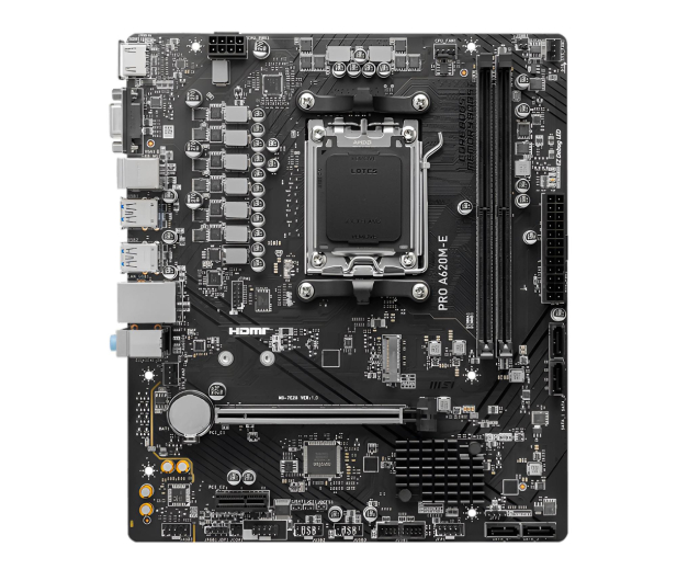 MSI Płyta główna PRO A620M-E AM5 2DDR5 HDMI/M2 mATX - 1243715 - zdjęcie 2